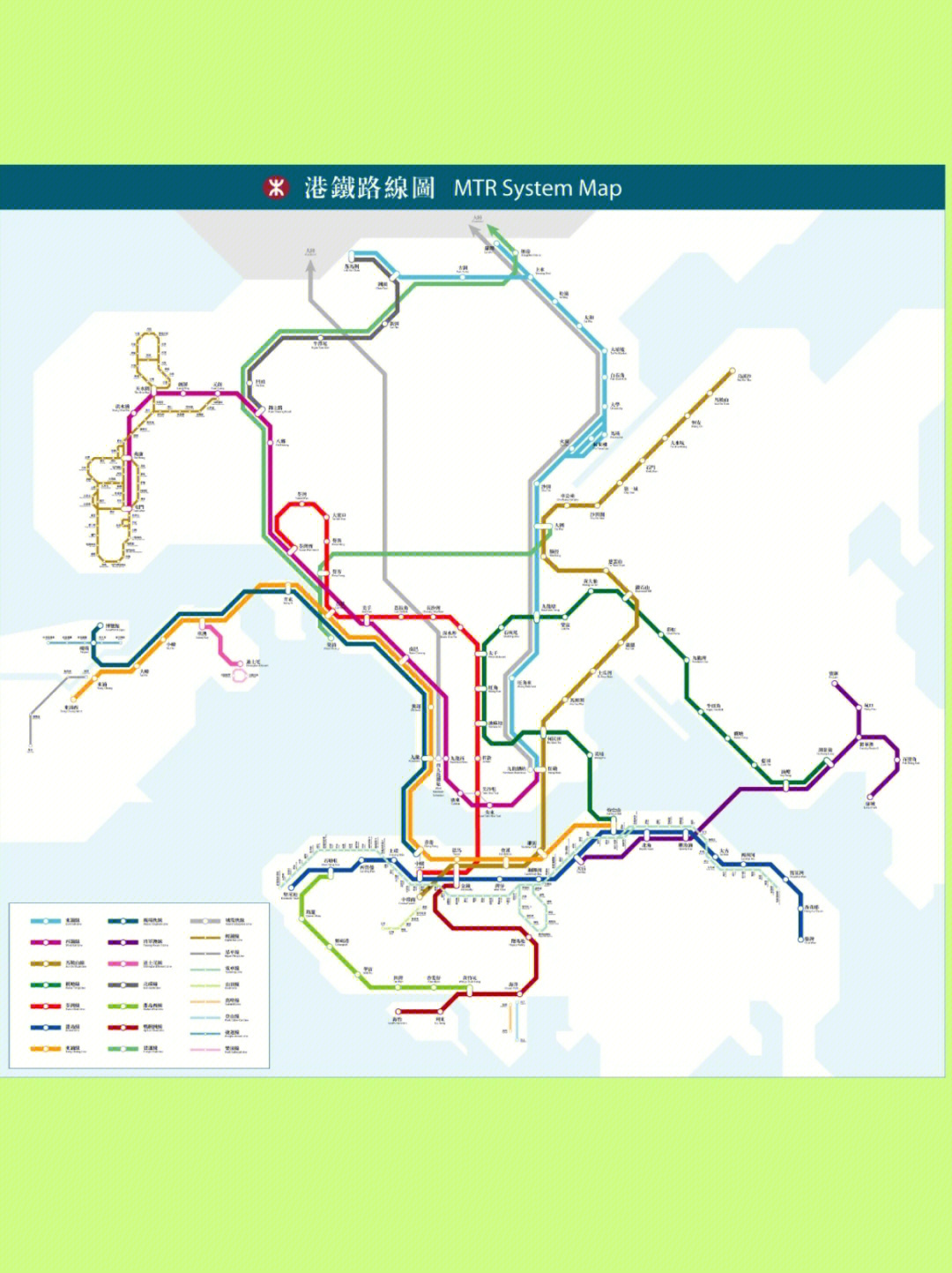 香港最新地铁线路图,香港最新地铁线路图概览